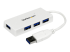 Startech 4 Port USB 3.0 Hub - Høyre vinkel