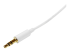 Startech 1m White Slim 3.5mm Stereo Audio Cable - Nærbilde