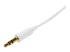 Startech 2m White Slim 3.5mm Stereo Audio Cable - Høyre vinkel