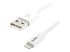 Startech 1m (3ft) White Apple 8-pin Lightning Connector to USB Cable for iPhone / iPod / iPad - Høyre vinkel