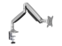 Startech Desk Mount Monitor Arm, Heavy Duty Ergonomic VESA Monitor Arm, Single Display up to 9kg, Full Motion, Height Adjustable, Articulating, Aluminum, C-Clamp/Grommet, Silver - Venstre vinkel