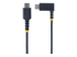 StarTech 6in (15cm) USB C Charging Cable Right Angle, 60W PD 3A, Heavy Duty Fast Charge USB-C Cable, USB 2.0 Type-C, Durable and Rugged Aramid Fiber, S20/iPad/Pixel - Fremsiden