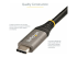 StarTech 20" (50cm) USB C Cable 10Gbps, USB 3.1/3.2 Gen 2 Type-C Cable, 100W (5A) Power Delivery Charging, DP Alt Mode, USB-C to C Cord, For USB-C Laptop, Phone, Device, Charge/Sync - Nærbilde